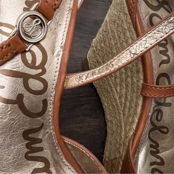 Sam Edelman Turner leather wedge espadrilles size 10 - Picture 9 of 15